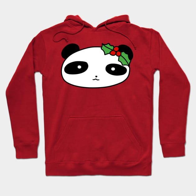 Holly Panda Face Hoodie by saradaboru